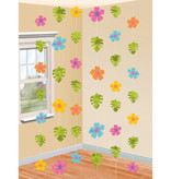 Hangdecoratie Hawaii Bloemen (6st)