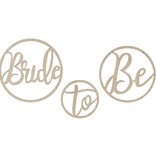 Houten Decoratie Ringen Bride To Be