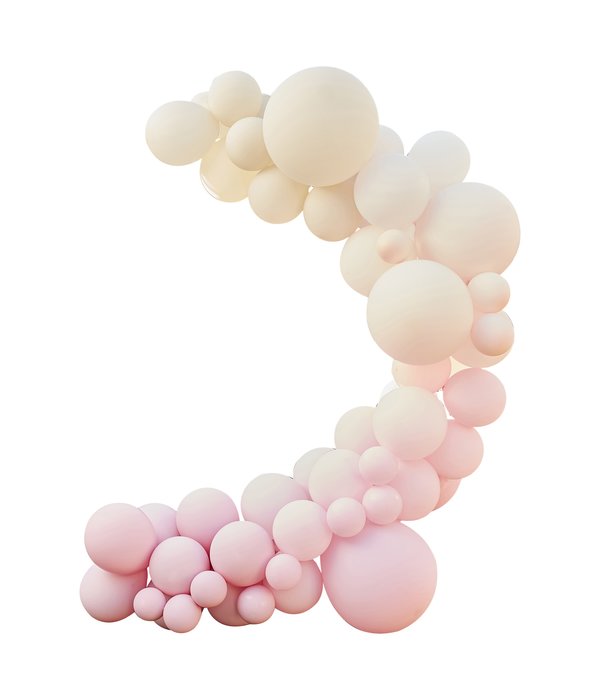 Ballonnen Set Chique Roze & Crème