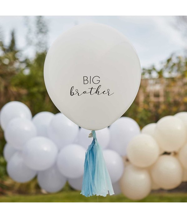 Big Brother Ballon Met Blauwe Tassels