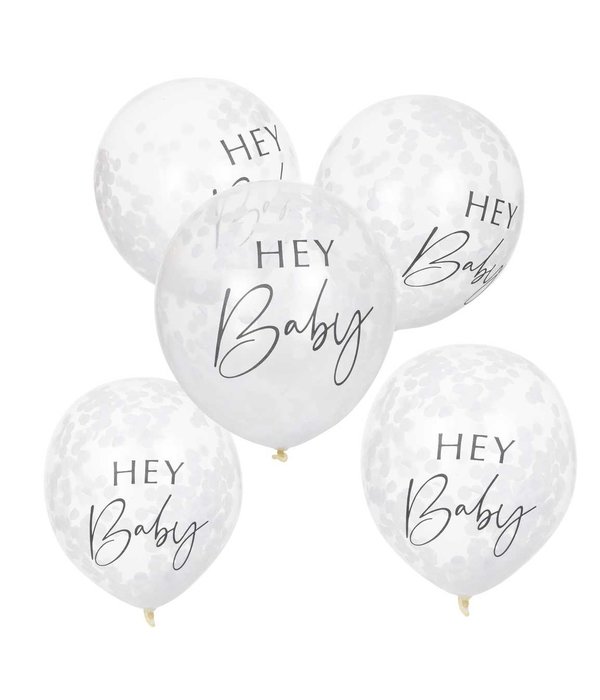 Confetti Ballonnen ''Hey Baby''