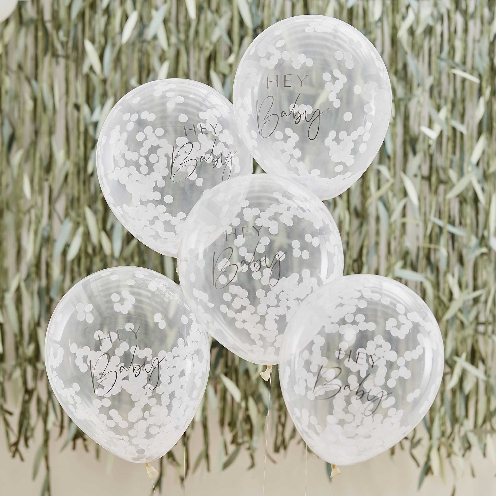 Confetti Ballonnen &apos;&apos;Hey Baby&apos;&apos; afbeelding