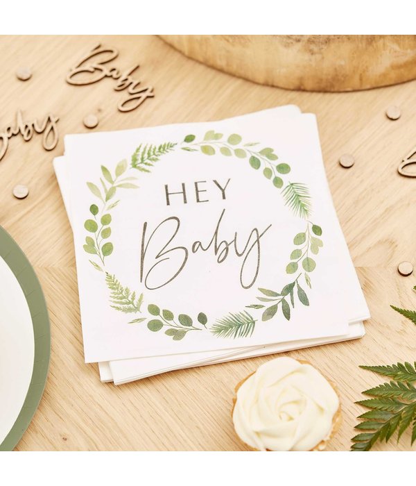 Servetten Hey Baby Botanical (16st)