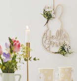 Paaskrans Houten Konijntje Decoratie