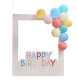 Happy Birthday Photo Frame Met Ballonnen