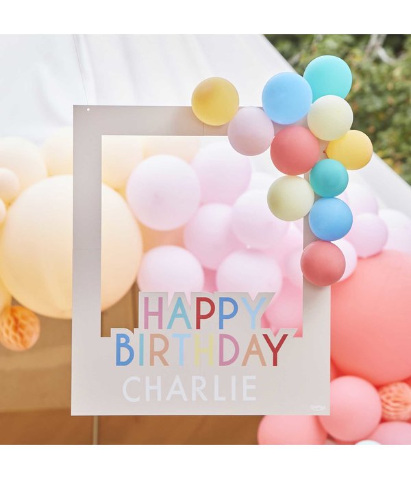 Happy Birthday Photo Frame Met Ballonnen