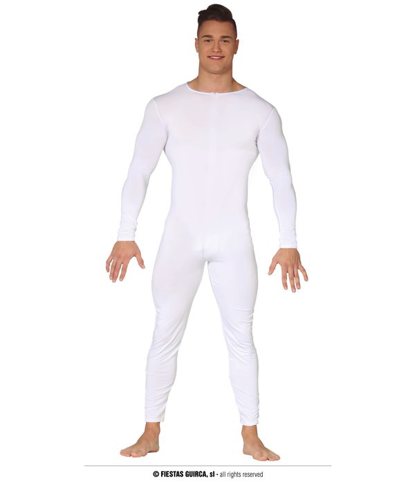 Jersey Bodysuit Wit Volwassenen