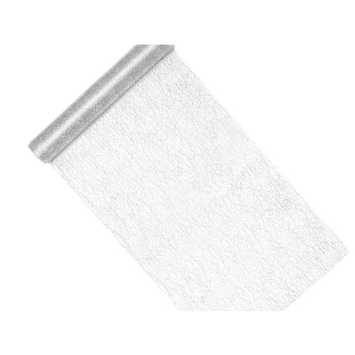 Decoratief Gaas Zilver (0,36x9m)