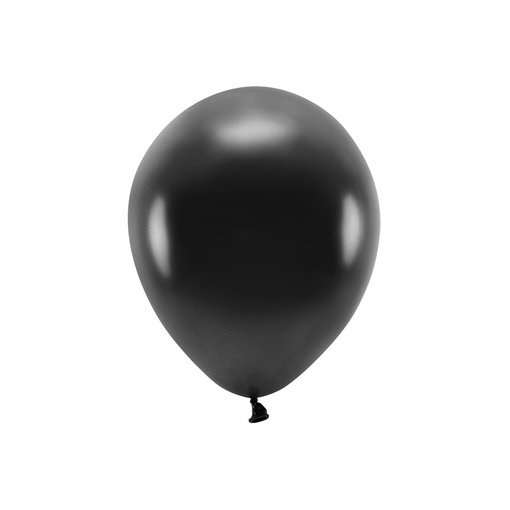 Zwarte Metallic Ballonnen Premium Organic 30cm (100st)