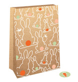 Papieren Zakjes Paashaas (4st)