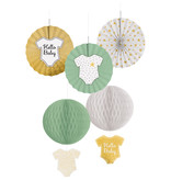 Hangdecoratie Hello Baby 5 Delig