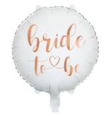 Bride To Be Folieballon Wit Rosegoud (45cm)
