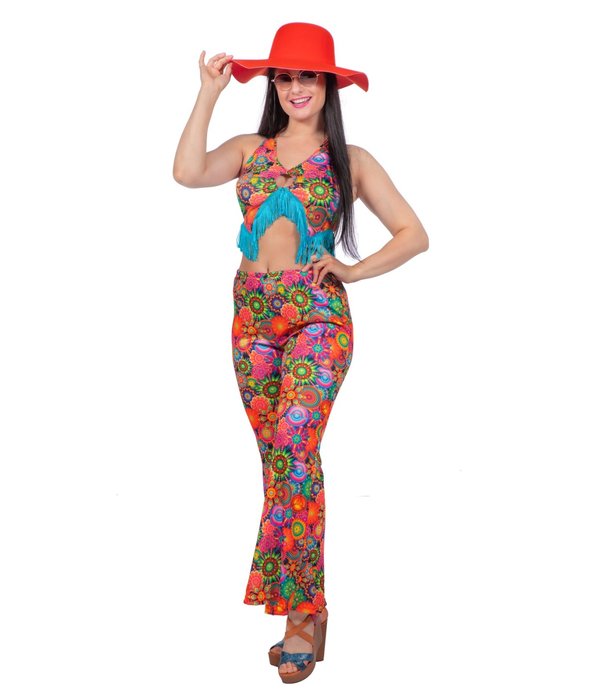 Sparkling Disco Outfit Dames Multikleur