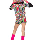 Pop-Art Outfit Sport Kort Dames