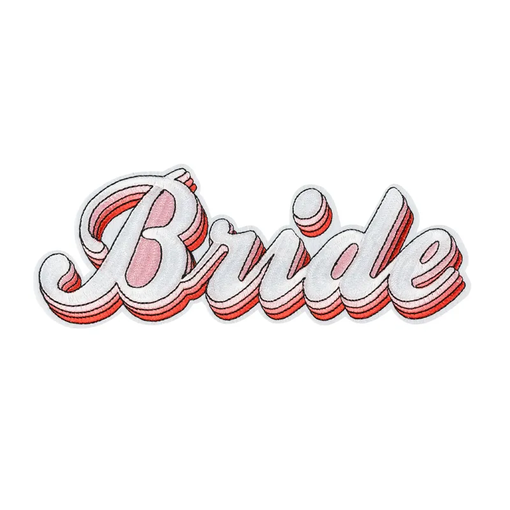 Opstrijkborduurwerk Bride (22x8cm)