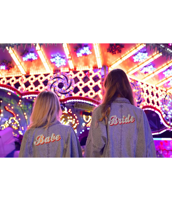 Opstrijkborduurwerk Bride (22x8cm)