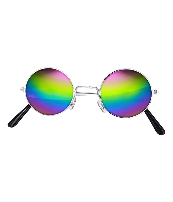 Gekleurde Bril Disco Rond