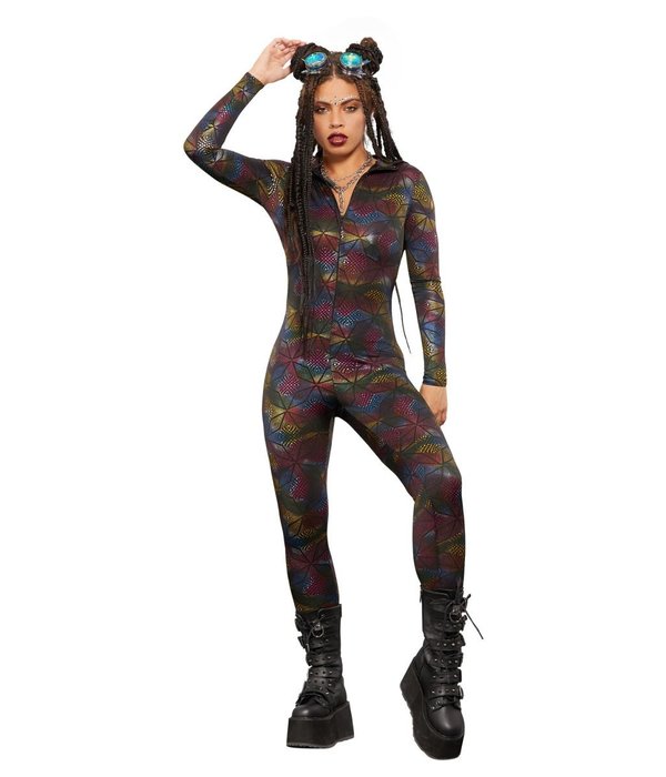 Catsuit Met Geometrische Print