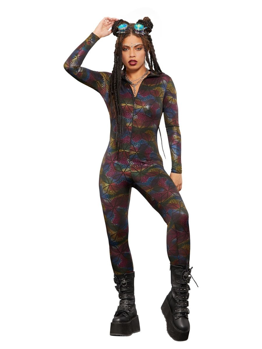 Catsuit Met Geometrische Print afbeelding
