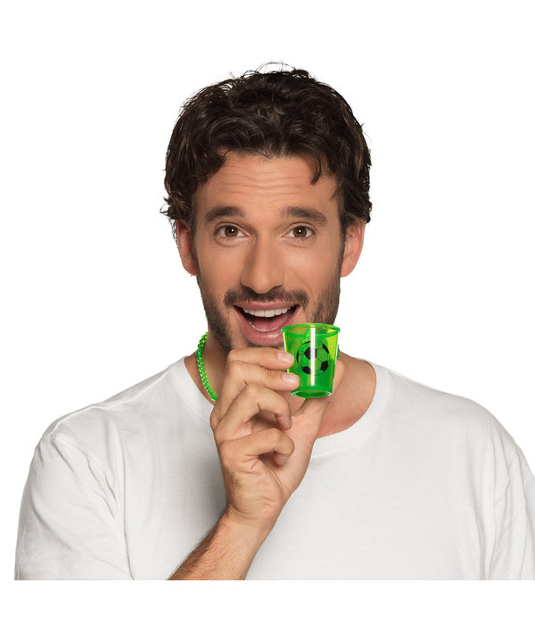 Shotglas Ketting Voetbal Groen