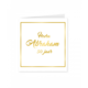 Abraham Verjaardagskaart Goud/Wit