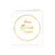 Sarah Verjaardagskaart Goud/Wit