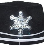 Sheriff hoed kind zwart (50cm)