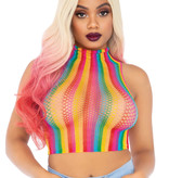 Sexy Regenboog Crop Top 