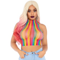 Sexy Regenboog Crop Top 