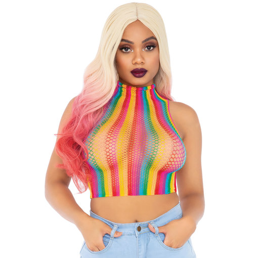 Sexy Regenboog Crop Top 