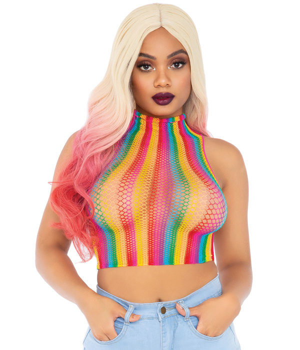 Sexy Regenboog Crop Top 