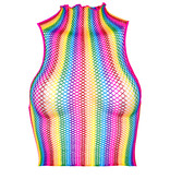 Sexy Regenboog Crop Top 