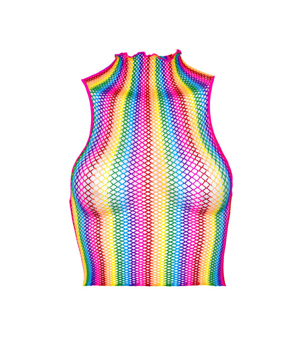 Sexy Regenboog Crop Top 