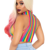 Sexy Regenboog Crop Top 