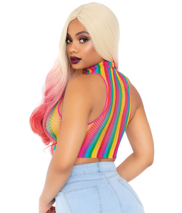 Sexy Regenboog Crop Top 