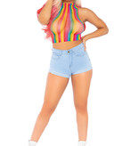 Sexy Regenboog Crop Top 
