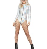Holographic Mirror Bodysuit Festival