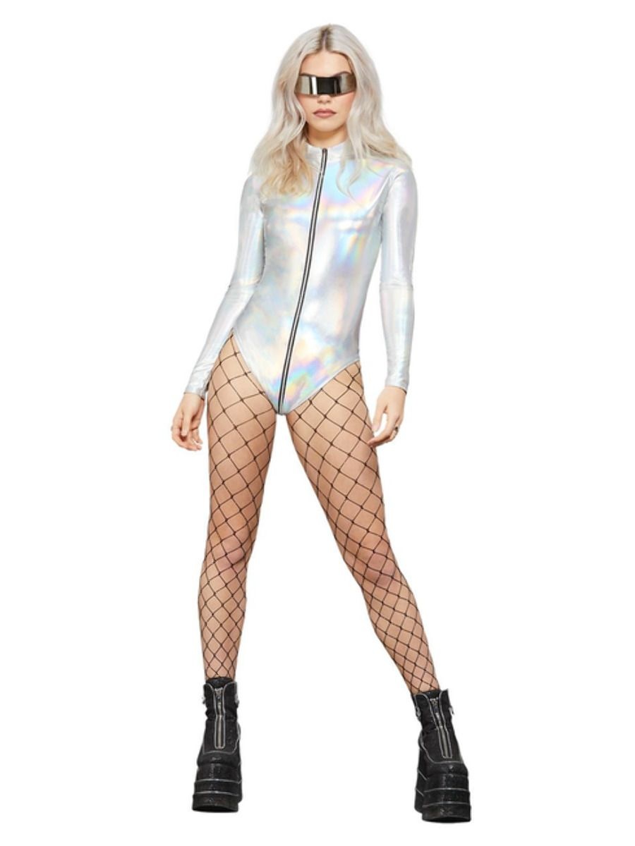 Holographic Mirror Bodysuit Festival