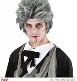 Zombie pruik grijs