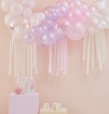 Ballonboog Set Pastel Parel & Ivoor Met Slingers