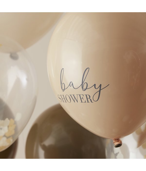 Baby Shower Ballonnen Set Taupe (11st)