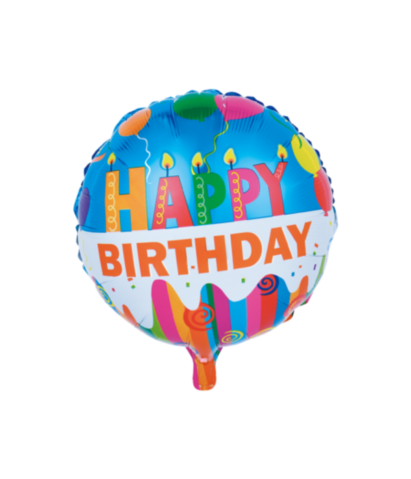 Folieballon Happy Birthday Taart (46cm)