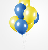 Ballonnen Set Blauw/Geel (10st)