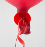 Ballon Sluiters Met Lint Rood (100st)