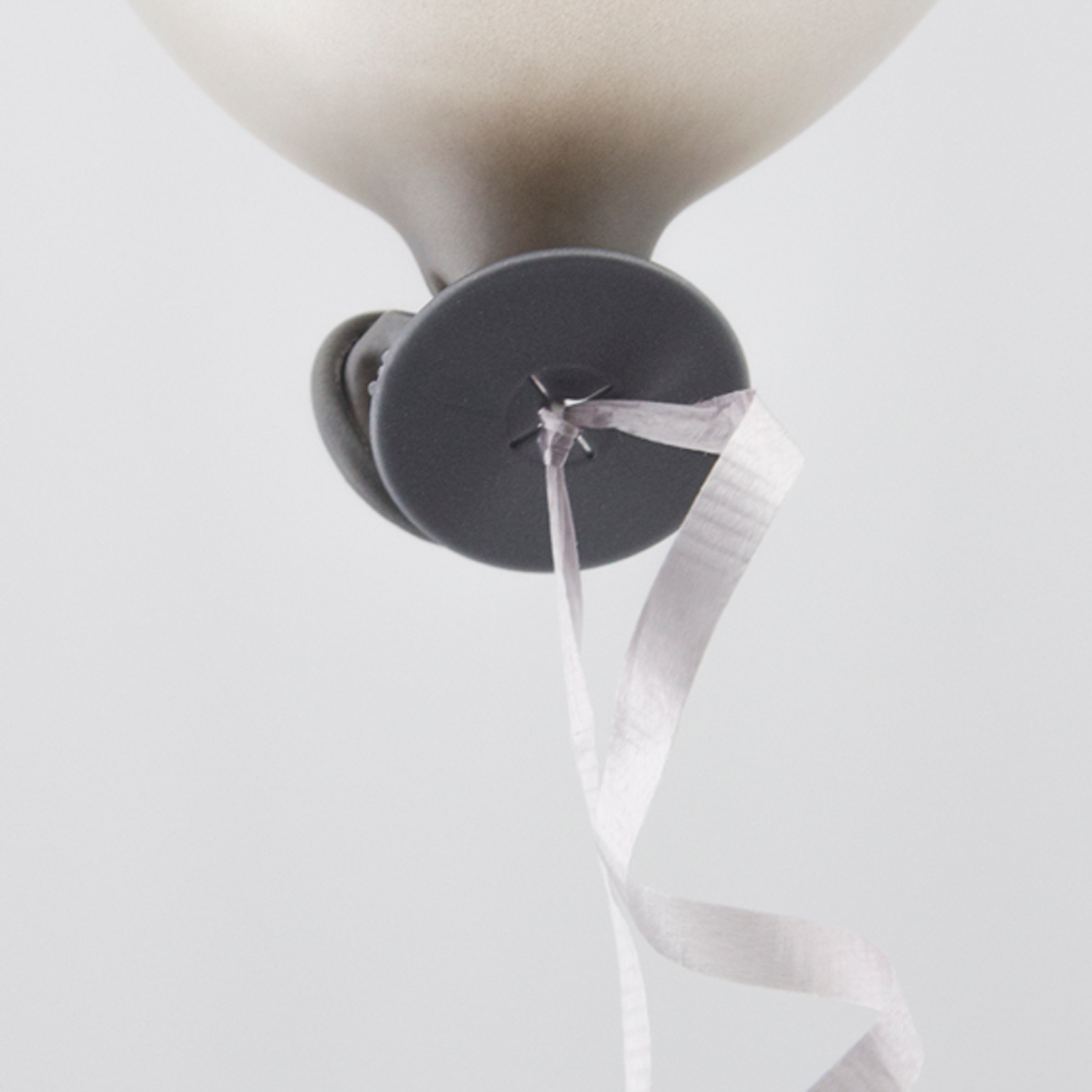 Ballon Sluiters Met Lint Zilver (100st) afbeelding