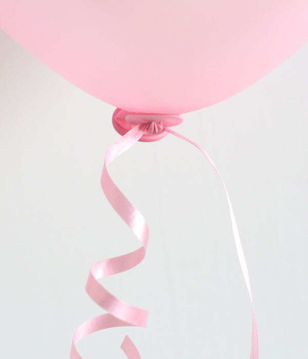 Ballon Sluiters Met Lint Roze (100st)