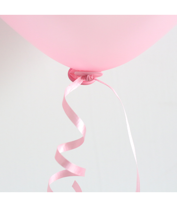 Ballon Sluiters Met Lint Roze (100st)