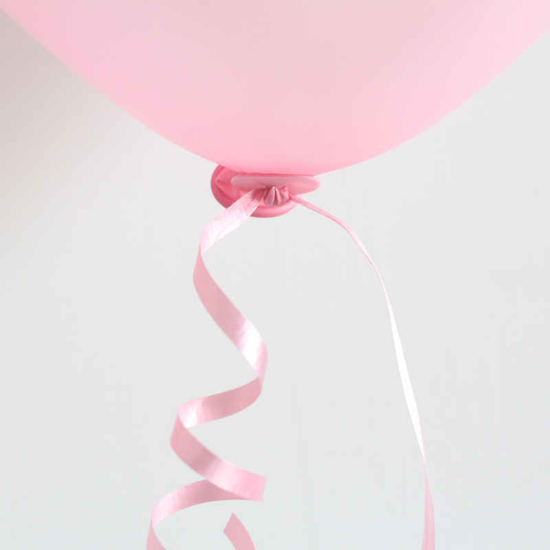 Ballon Sluiters Met Lint Roze (100st) afbeelding
