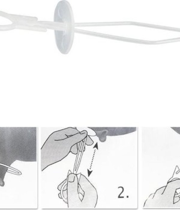 Ballon Sluiters Met Lint Zwart (100st)