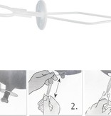 Ballon Sluiters Met Lint Zilver (100st)